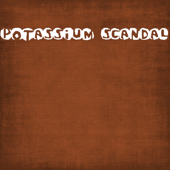 Potassium Scandal フォント examples