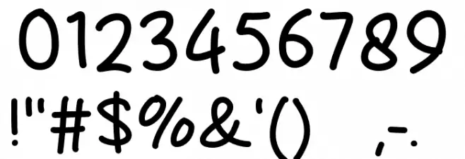 Potato Cake Font OTHER CHARS