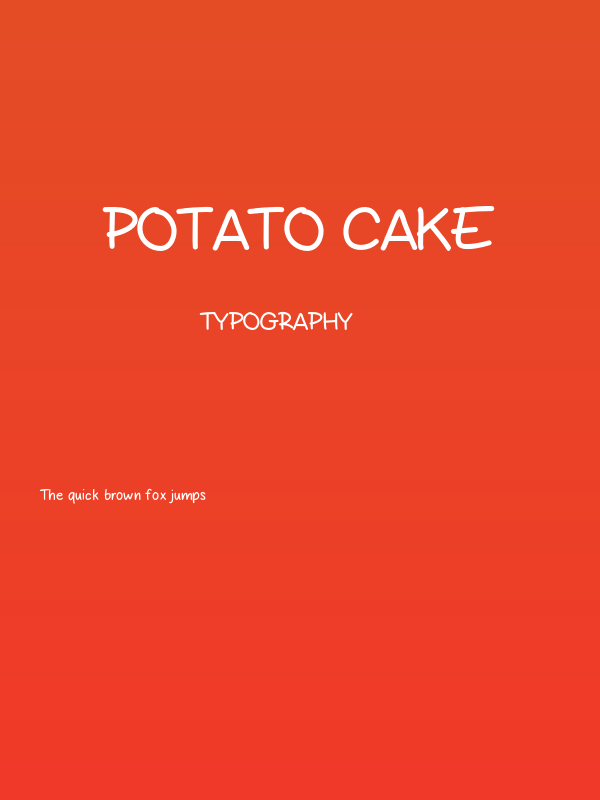 Potato Cake Poster