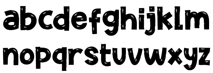 Potato Chips Font LOWERCASE