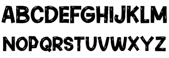 Potato Chips Schriftart Groß