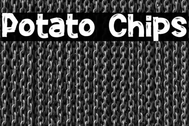 Potato Chips Font examples
