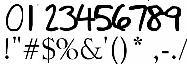 Potato Farmer Font OTHER CHARS