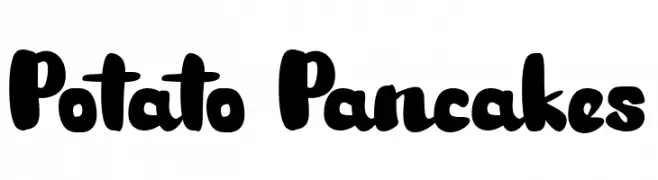 Potato Pancakes  Free Fonts Download