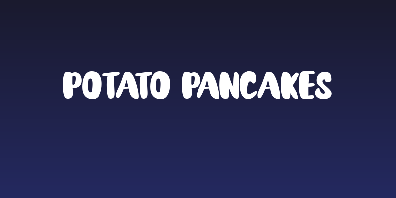 Potato Pancakes Social Header