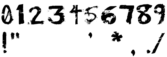 Potato Press Font OTHER CHARS