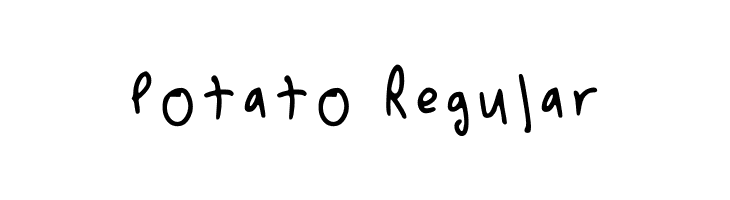 Potato Regular  Frei Schriftart Herunterladen