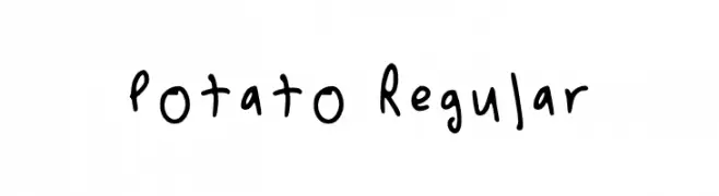 Potato Regular  Fuentes Gratis Descargar