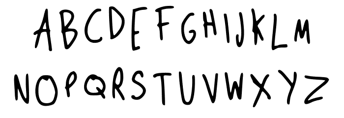 Potato Regular Font UPPERCASE
