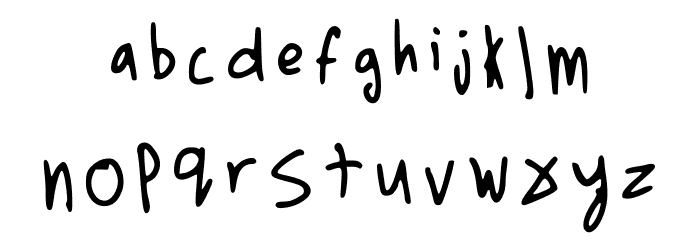 Potato Regular Font LOWERCASE