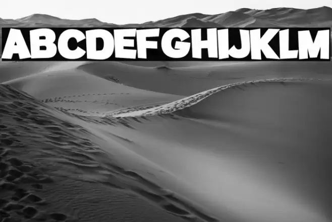 Potato sans Black Font examples