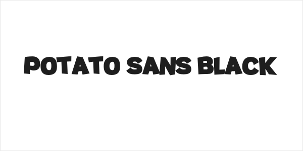 Potato sans Black Logo