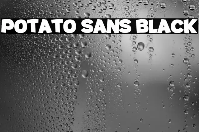 Potato sans Black Font examples