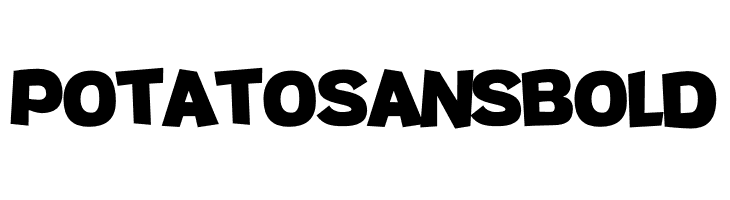 Potato sans Bold  フリーフォントのダウンロード