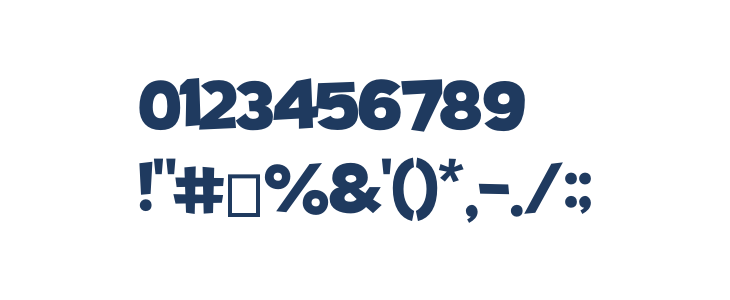 Potato sans Bold Other Characters