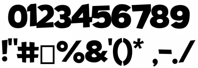 Potato sans Bold Font OTHER CHARS