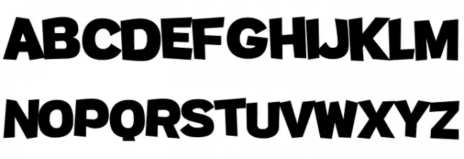 Potato sans Bold Schriftart Groß