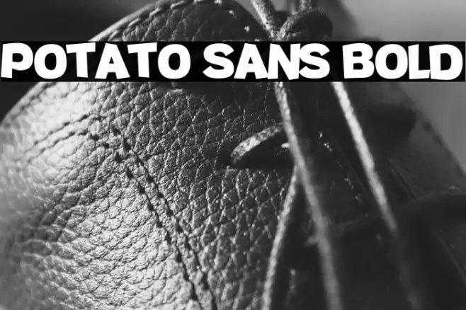 Potato sans Bold Font examples