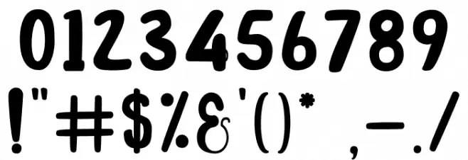 Potato Font OTHER CHARS