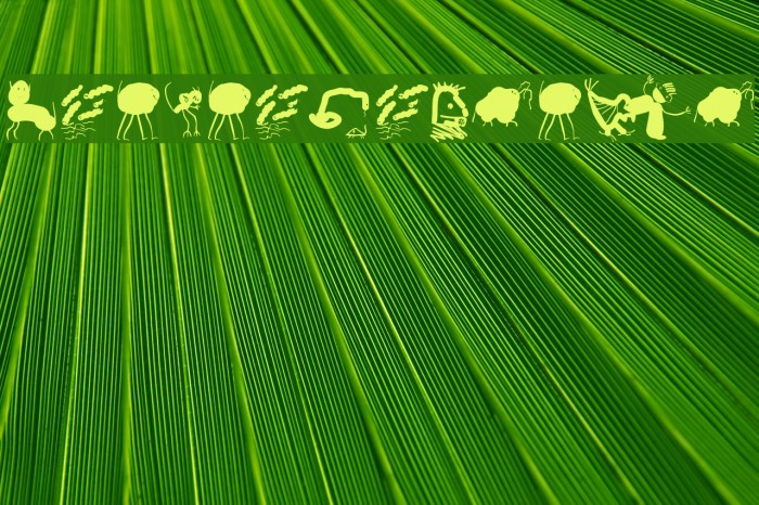 PotatoMonsters Font examples