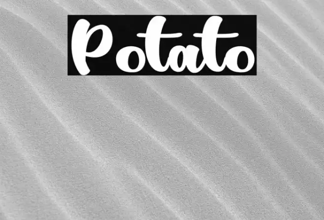 Potato Font examples