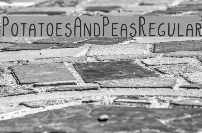 PotatoesAndPeasRegular Font examples