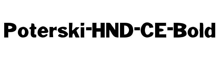 Poterski-HND-CE-Bold Font