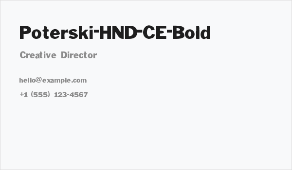 Poterski-HND-CE-Bold Business Card