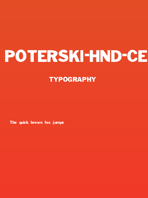 Poterski-HND-CE-Bold Poster