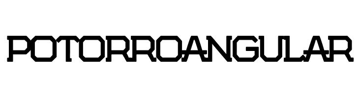 Potorro Angular  免费字体下载