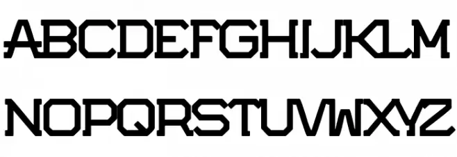 Potorro Angular Schriftart Groß