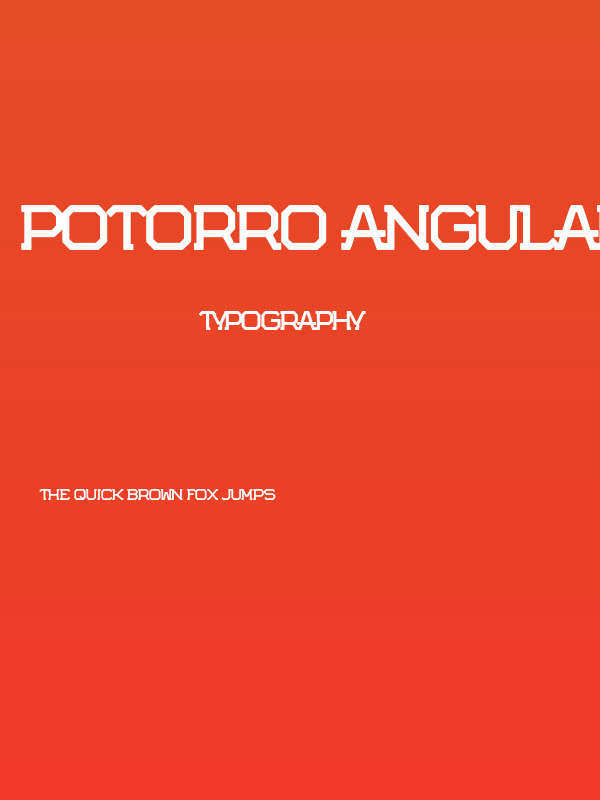 Potorro Angular Poster
