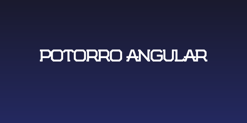 Potorro Angular Social Header