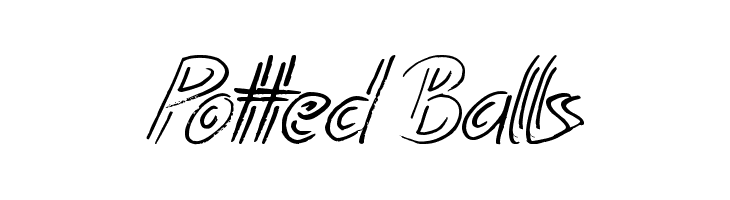 Potted Balls  Frei Schriftart Herunterladen