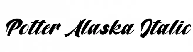 Potter Alaska Italic  Fuentes Gratis Descargar