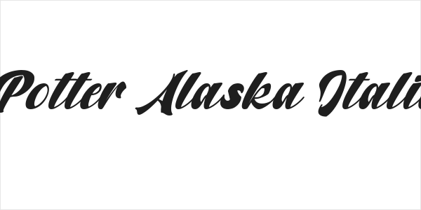 Potter Alaska Italic Logo
