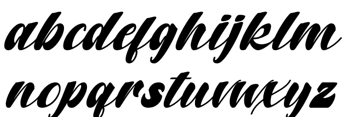 Potter Alaska Italic Font LOWERCASE