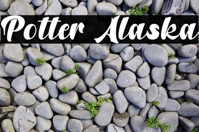 Potter Alaska Font examples