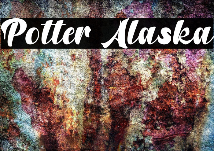 Potter Alaska Font examples