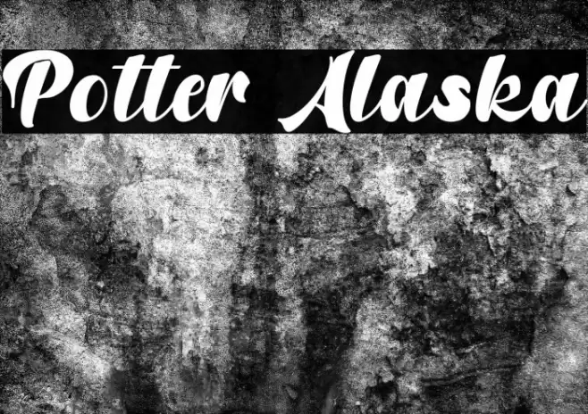 Potter Alaska Font examples
