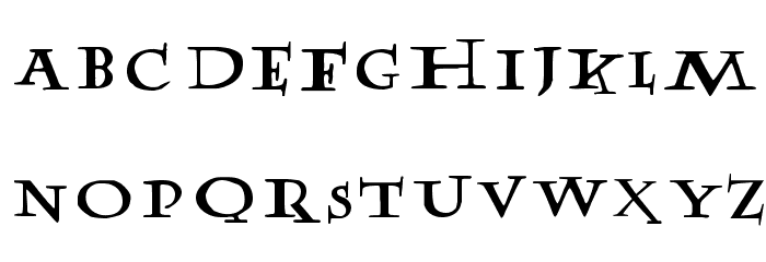 PotterFuseLetter Normal Font LOWERCASE