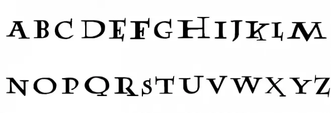 PotterFuseLetter Normal Schriftart Kleinbuchstaben