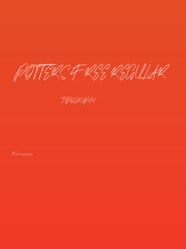 Potters Free Regular Poster