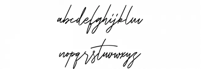 Potters Free Regular Schriftart Kleinbuchstaben