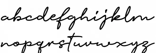 Pottoray Font LOWERCASE