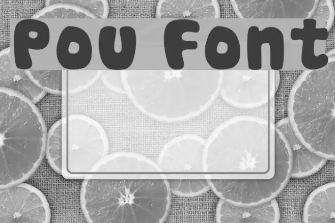 Pou フォント examples
