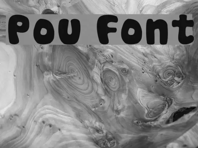 Pou フォント examples