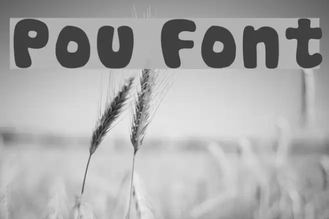 Pou フォント examples