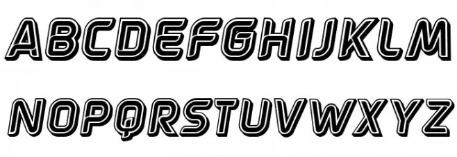 Poule Blanche Italic Schriftart Groß