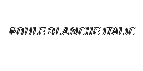 Poule Blanche Italic Logo